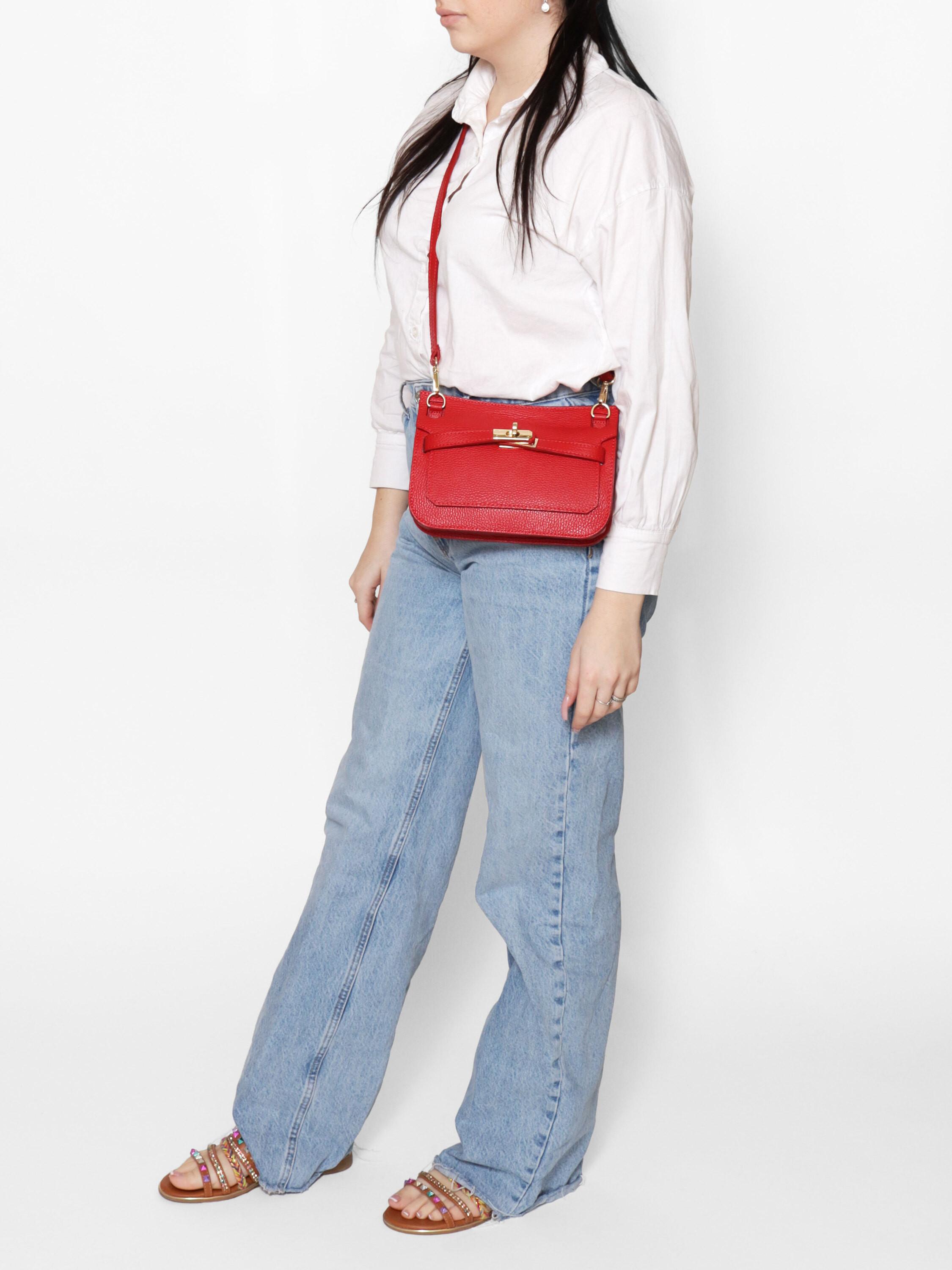 Viola Castellani Umhängetasche mit Drehverschluss  