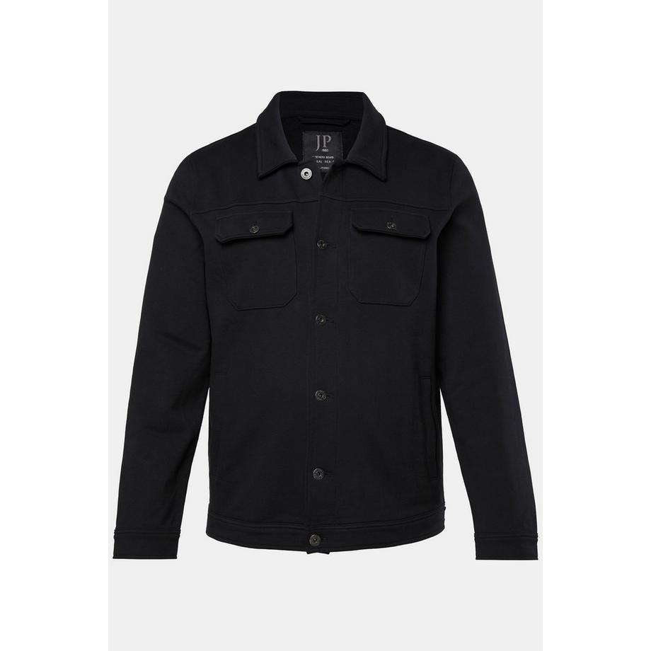JP1880 Veste en molleton esprit routier imprimé au dos  