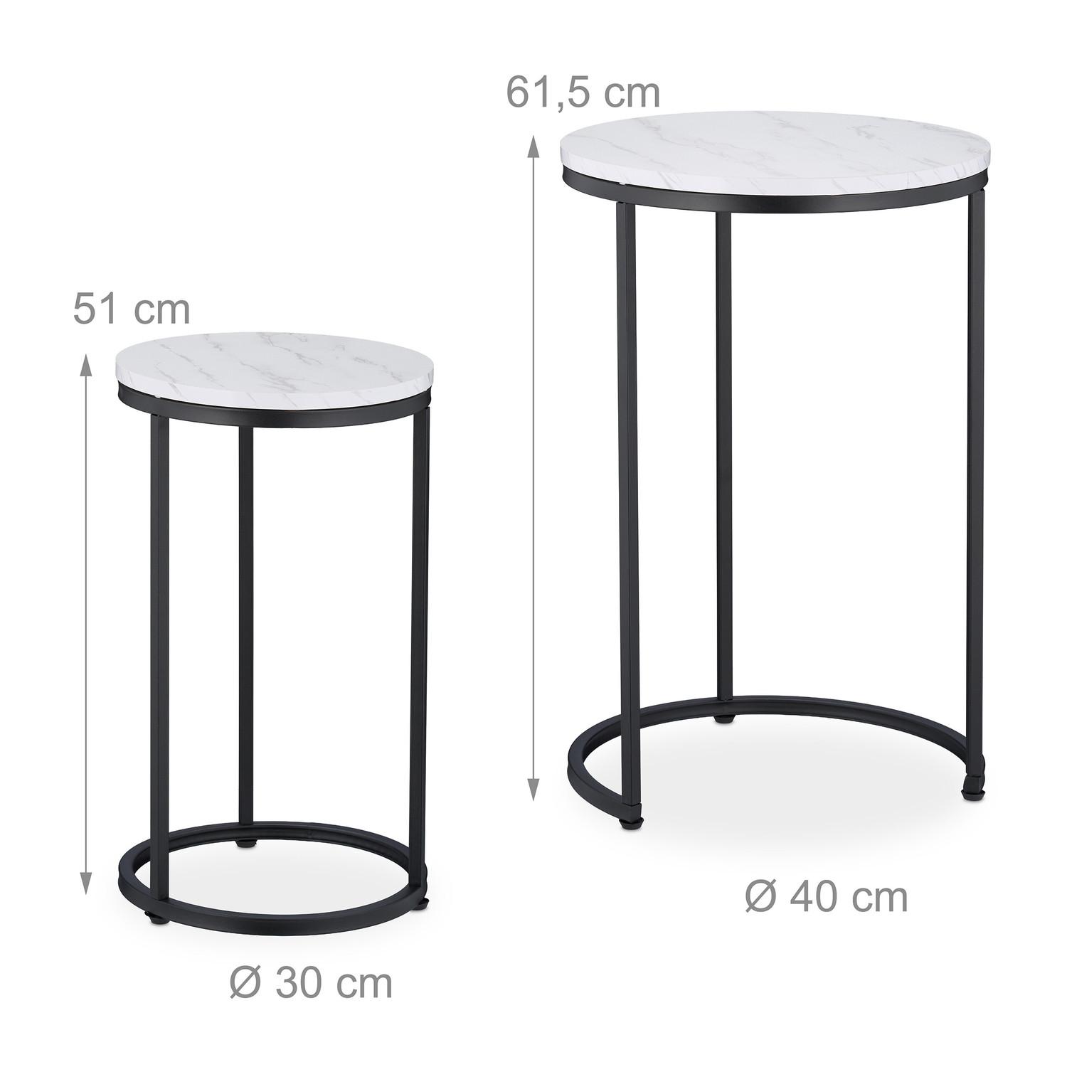 Northix Satztische 2er-Set  