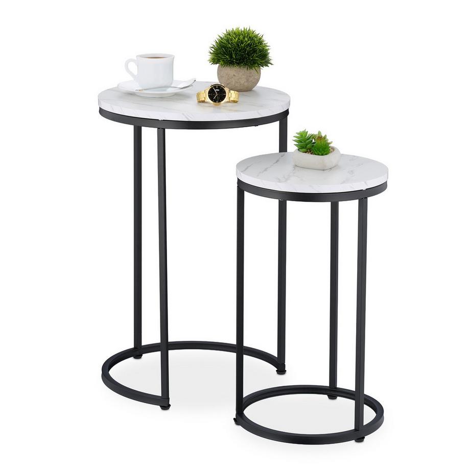 Ensemble de 2 tables gigognes