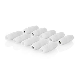 Nedis  Adaptateur Satellite & Antenne | Collier à Vis | Collier à Vis | Nickelé | 75 Ohm | Droit | ABS | Blanc | 10 pcs. | Enveloppe 