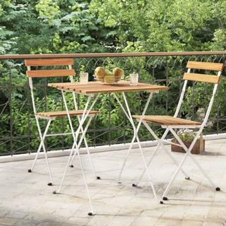 VidaXL Table de bistrot pliante bois  