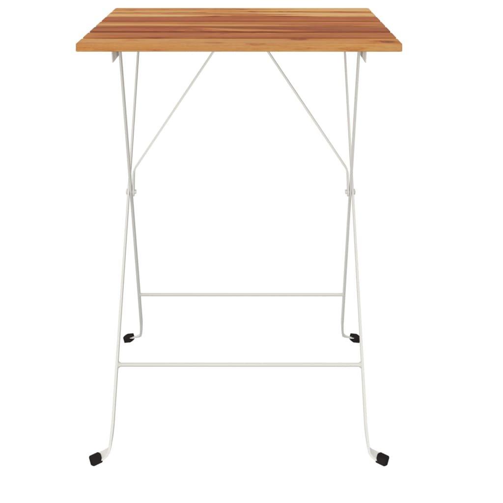 VidaXL Table de bistrot pliante bois  