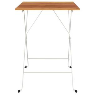 VidaXL Table de bistrot pliante bois  