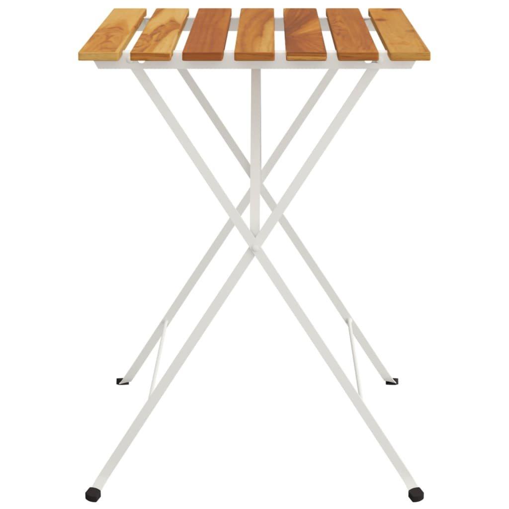 VidaXL Table de bistrot pliante bois  