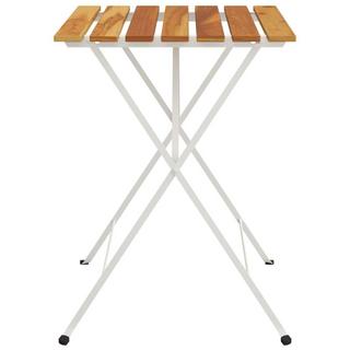 VidaXL Table de bistrot pliante bois  