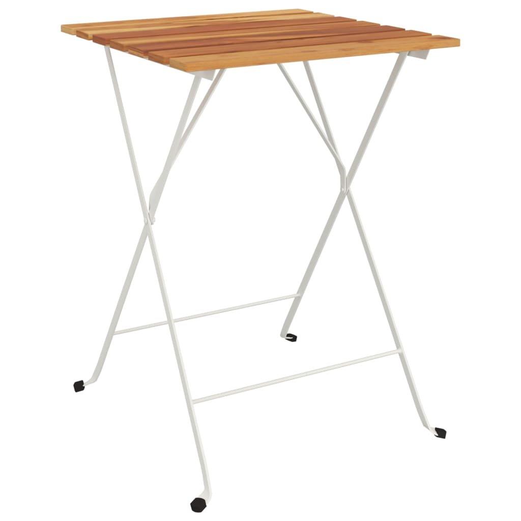 VidaXL Table de bistrot pliante bois  