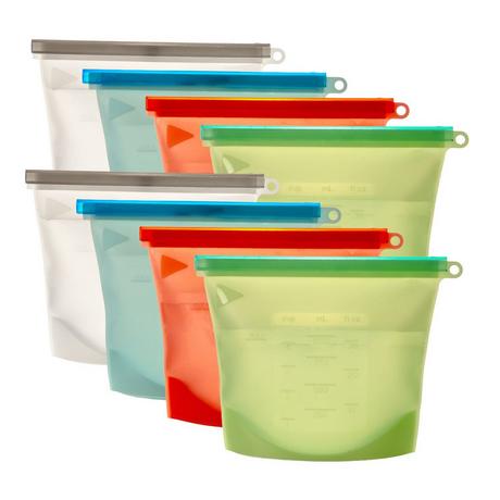 Intirilife 8x sacs alimentaires en silicone  