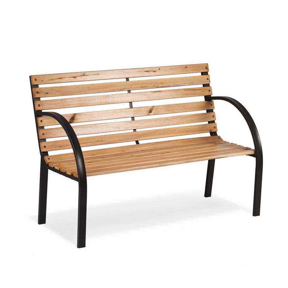 B2X Parkbank mit Rückenlehne 117,5 x 83 x 57 cm Luca Sofotel  