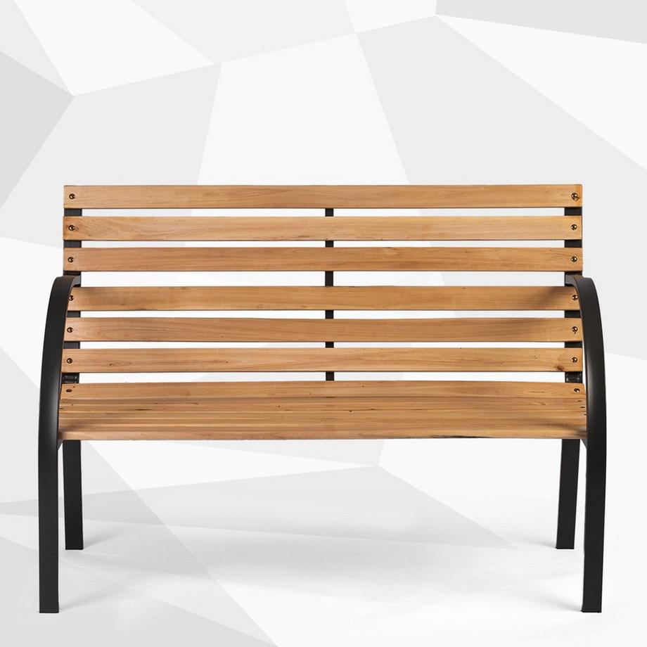 B2X Parkbank mit Rückenlehne 117,5 x 83 x 57 cm Luca Sofotel  