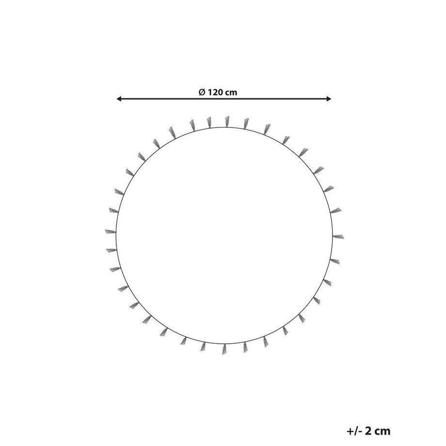 Beliani Kinderteppich aus Jute Boho ZANAVI  