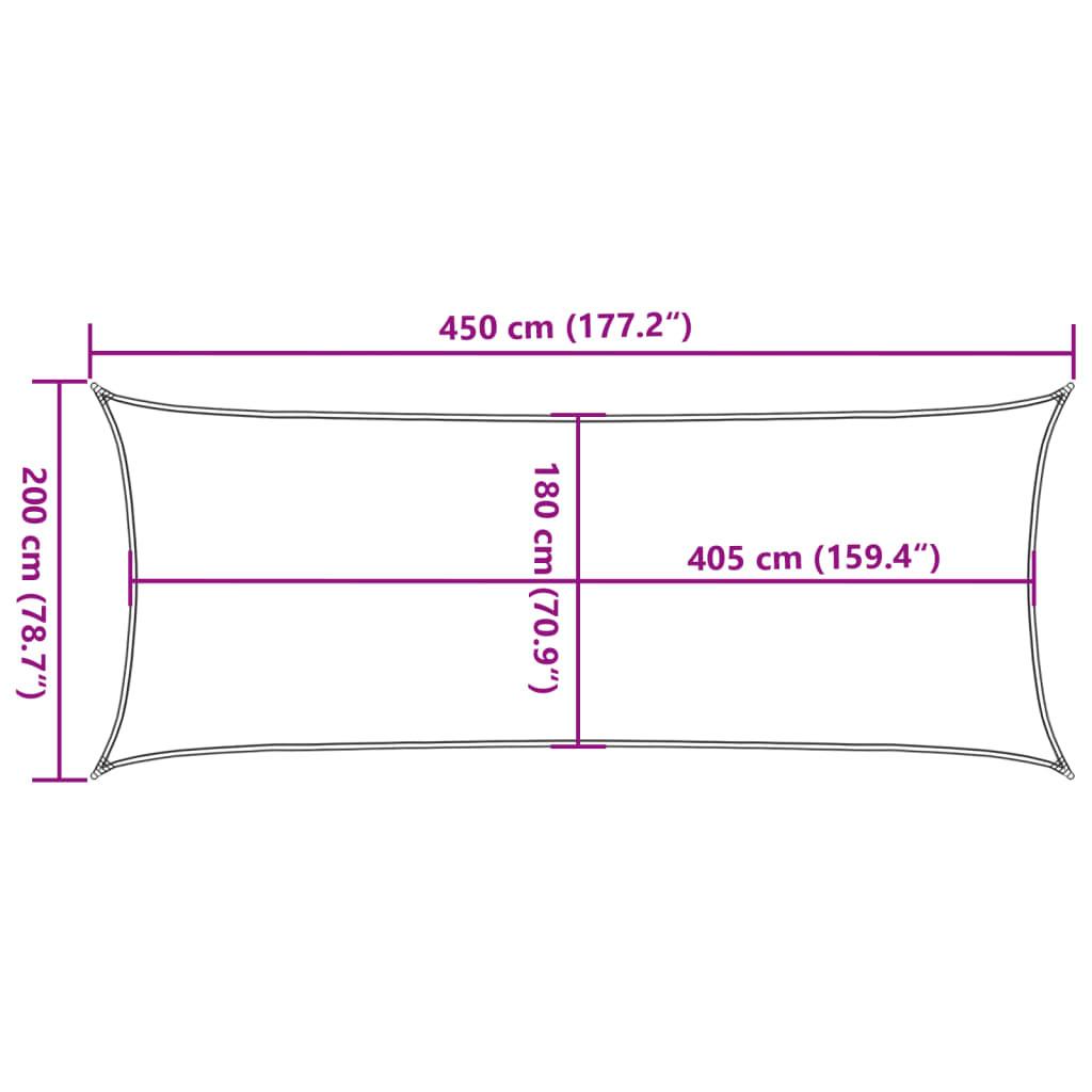 VidaXL Voile solaire  