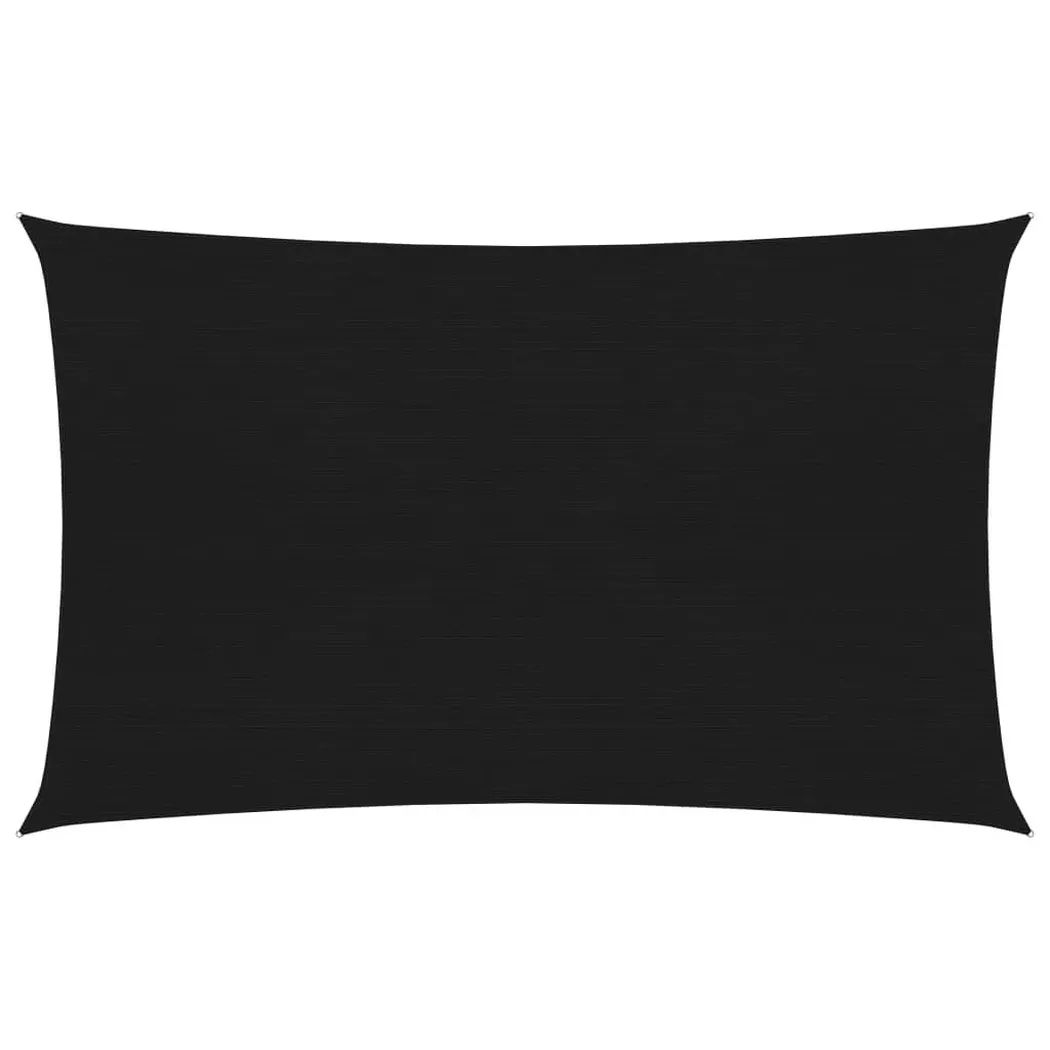 vidaXL Voile d'ombrage 160 g/m² Noir 2x4,5 m PEHD