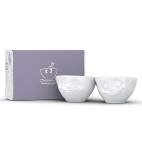 58products TV Tasse Dip-Set 30 Verträumt und Glücklich klein weiß  