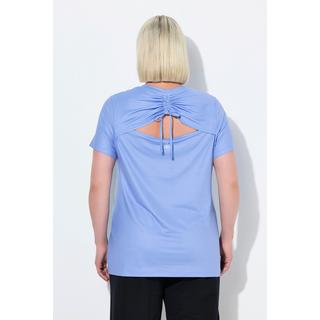 Ulla Popken Maglia Yoga Laccetto Arricciatura Schiena Scollo a V Mezze Maniche  