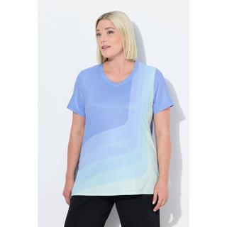 Ulla Popken Maglia Yoga Laccetto Arricciatura Schiena Scollo a V Mezze Maniche  