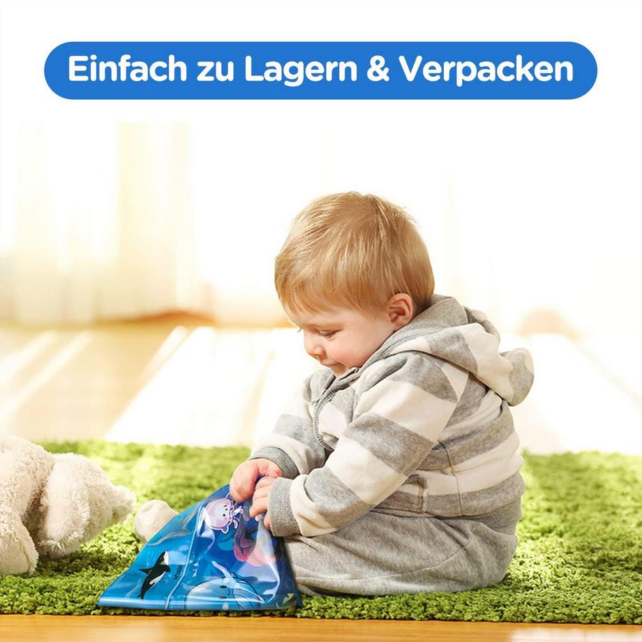 Activity-board  Wasserspielmatte BPA-frei, Spielmatte Baby, aufblasbare Bauchzeitmatte 