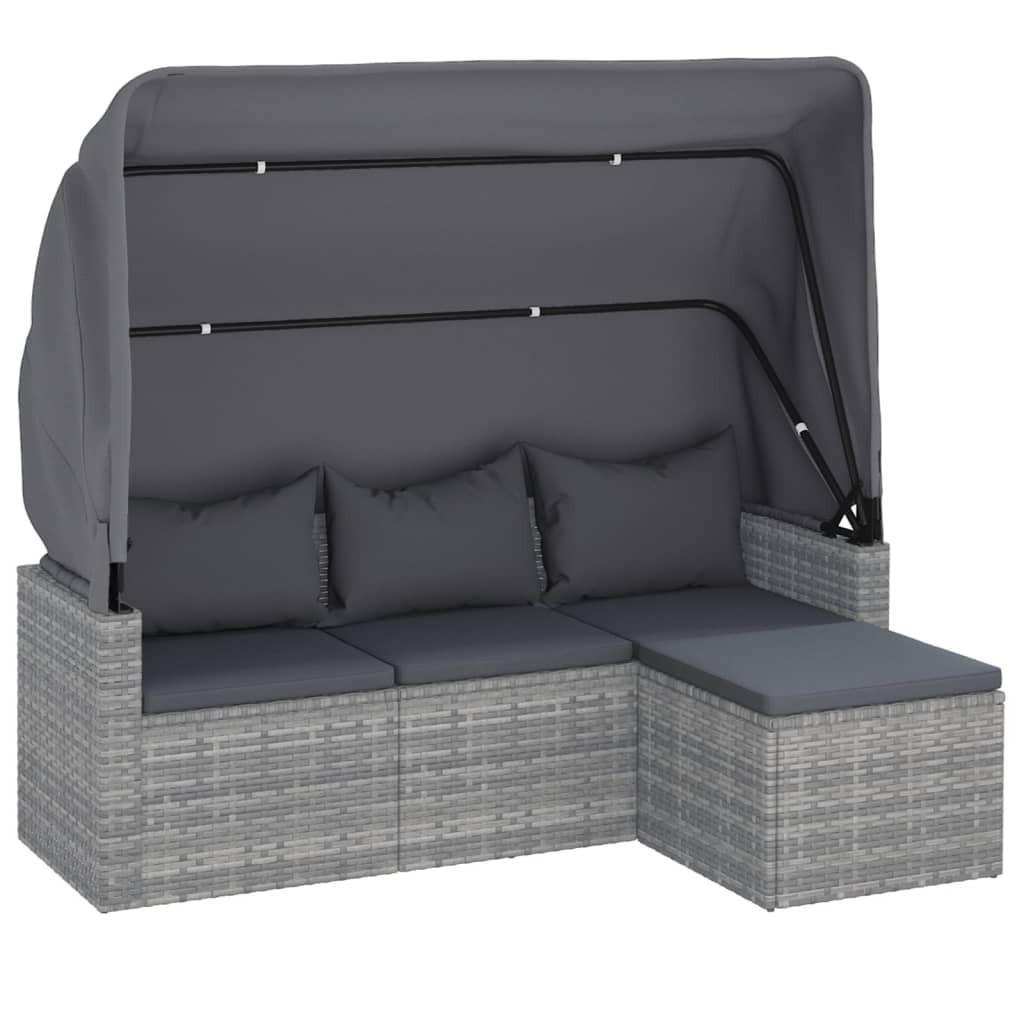 VidaXL 3-sitzer gartensofa poly-rattan  