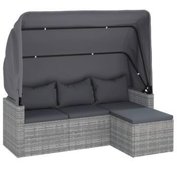 3-sitzer gartensofa poly-rattan