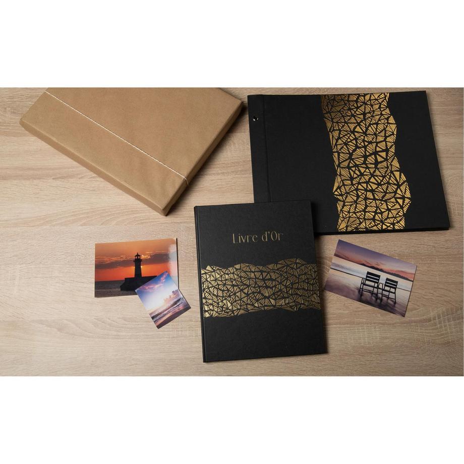 Exacompta Album photo à vis 40 pages noires Aramy  