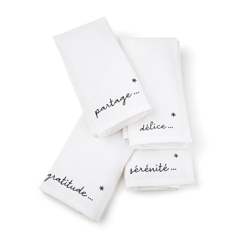 La Redoute Intérieurs 4er-Set Servietten Festive  