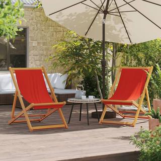 VidaXL Chaise de plage pliable tissu  