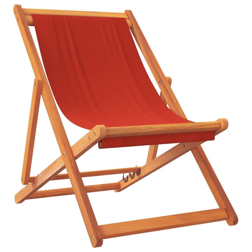 VidaXL Chaise de plage pliable tissu  