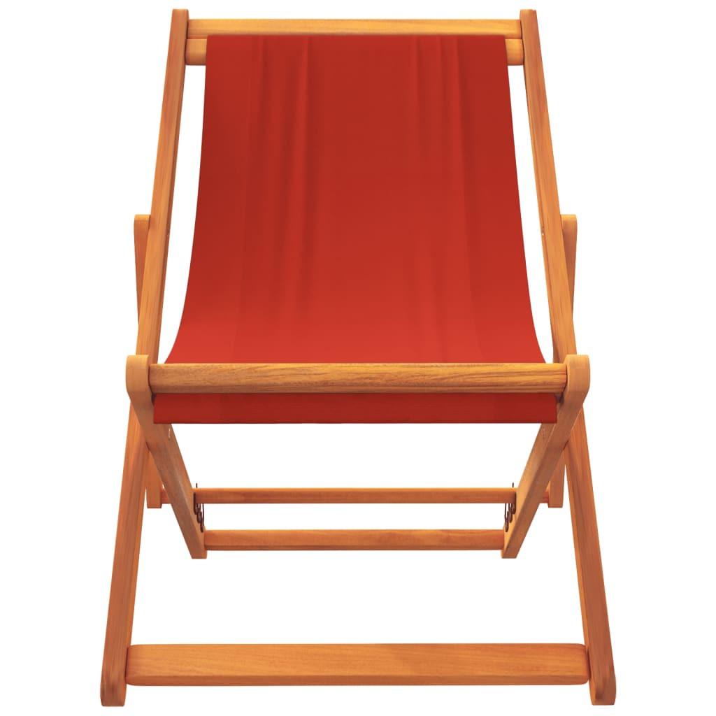 VidaXL Chaise de plage pliable tissu  