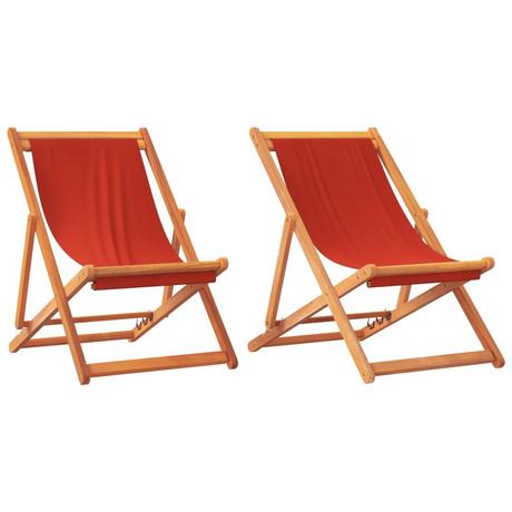 VidaXL Chaise de plage pliable tissu  