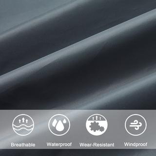 Alopini Mantella Antipioggia con Cappuccio Cerniera Impermeabile Riutilizzabile  