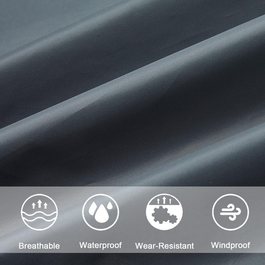 Alopini Mantella Antipioggia con Cappuccio Cerniera Impermeabile Riutilizzabile  