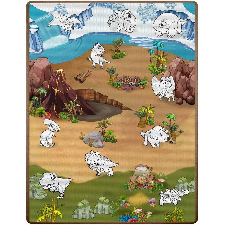 B2X Feutre à peindre coloré, enroulable 120 x 90 x 0,3 cm Ricokids RK-344  