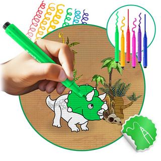 B2X Bunter Malfilz, rollbar 120 x 90 x 0,3 cm Ricokids RK-344  