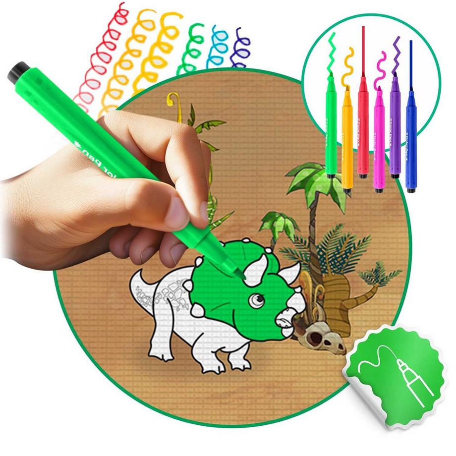 B2X Feutre à peindre coloré, enroulable 120 x 90 x 0,3 cm Ricokids RK-344  