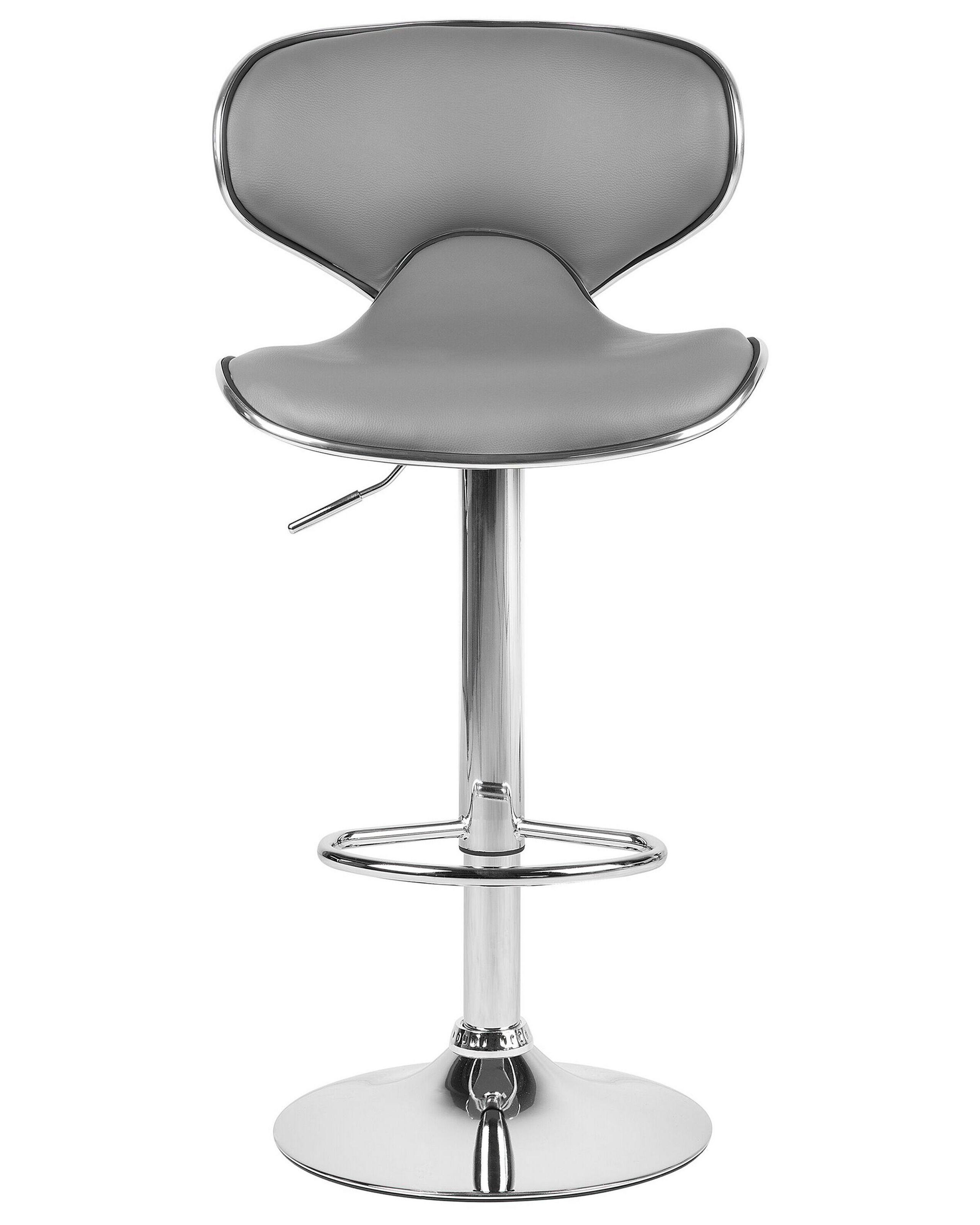 Beliani Set mit 2 Barstühlen aus Kunstleder Modern CONWAY  