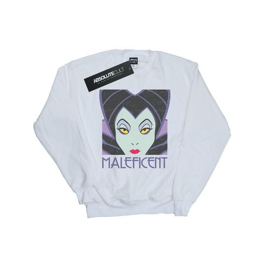 Disney Maleficent Face Regular Fit Sweatshirt  