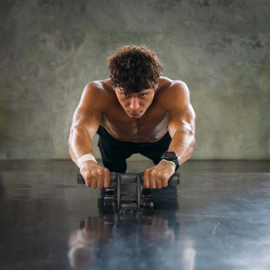 Northix  Bauchroller mit 4 Rädern, Kniematte 