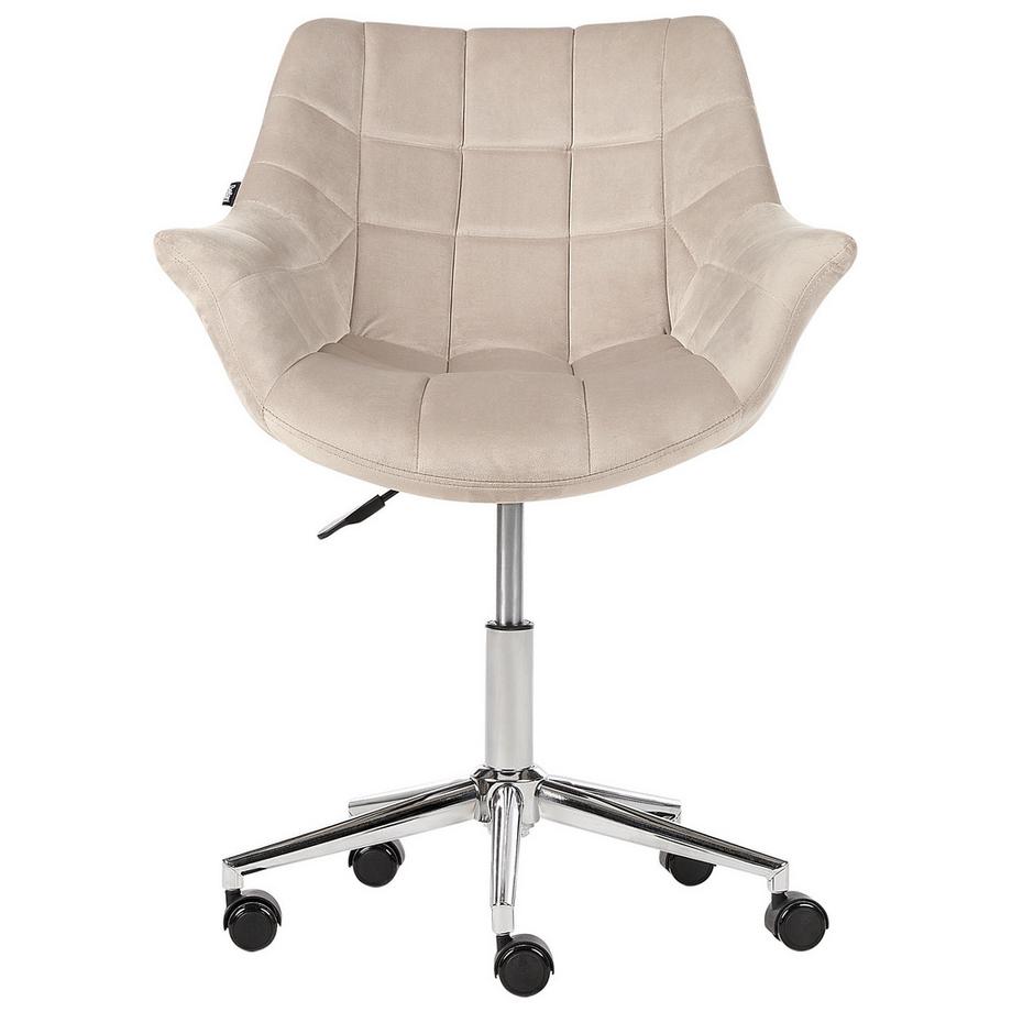 Beliani Chaise de bureau en Velours Glamour LABELLE  