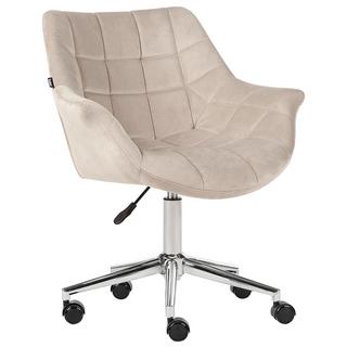 Beliani Chaise de bureau en Velours Moderne LABELLE  