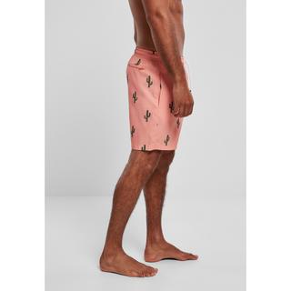 URBAN CLASSICS Badeshorts mit Kaktus-Print  