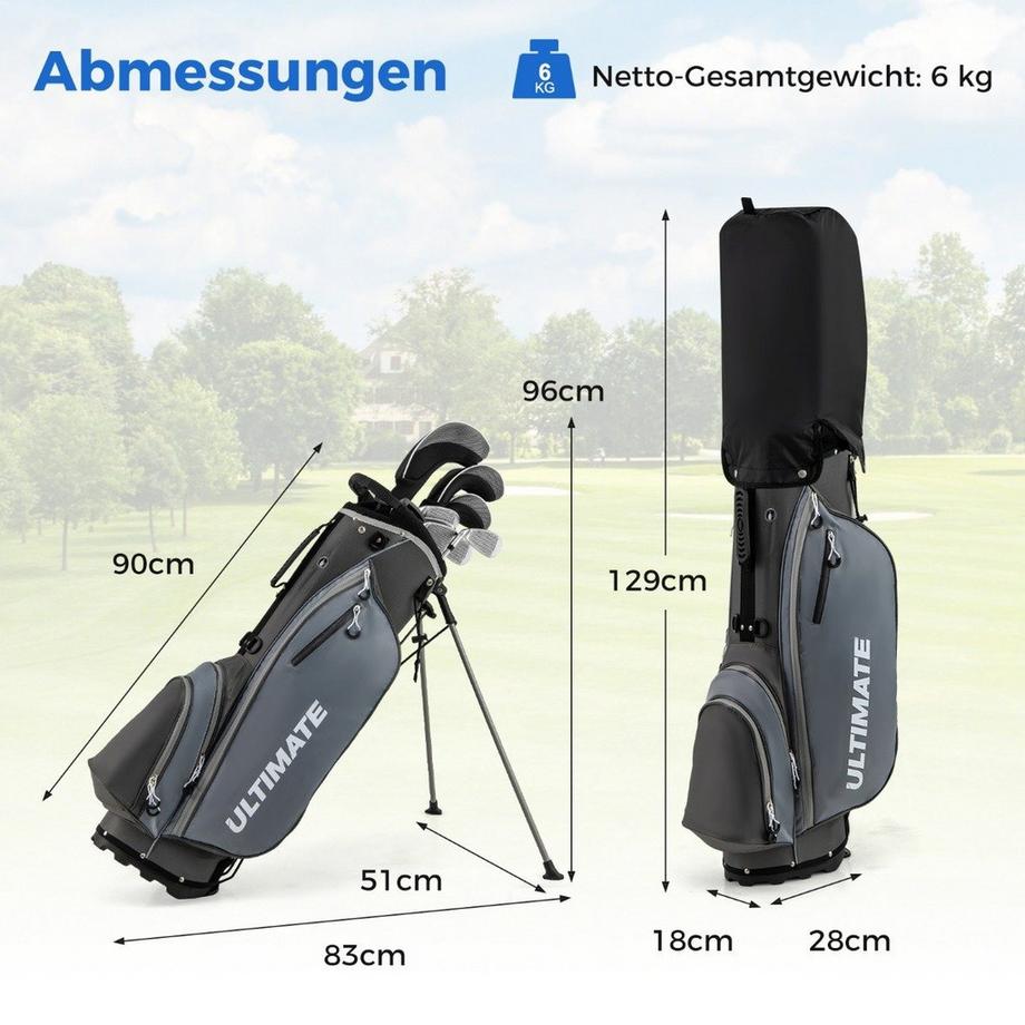 Northix  -Golfschlägerset, 10-teilig 