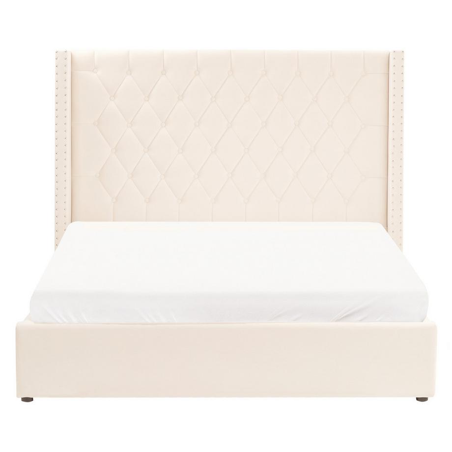 Beliani Lit ottoman en Velours Glamour LUBBON  