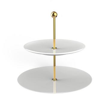 Alzata portafrutta MetroChic blanc Gifts