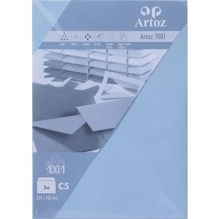 Artoz Couvert 1001 C5 100 gm2, pastellblau, 5 Blatt  