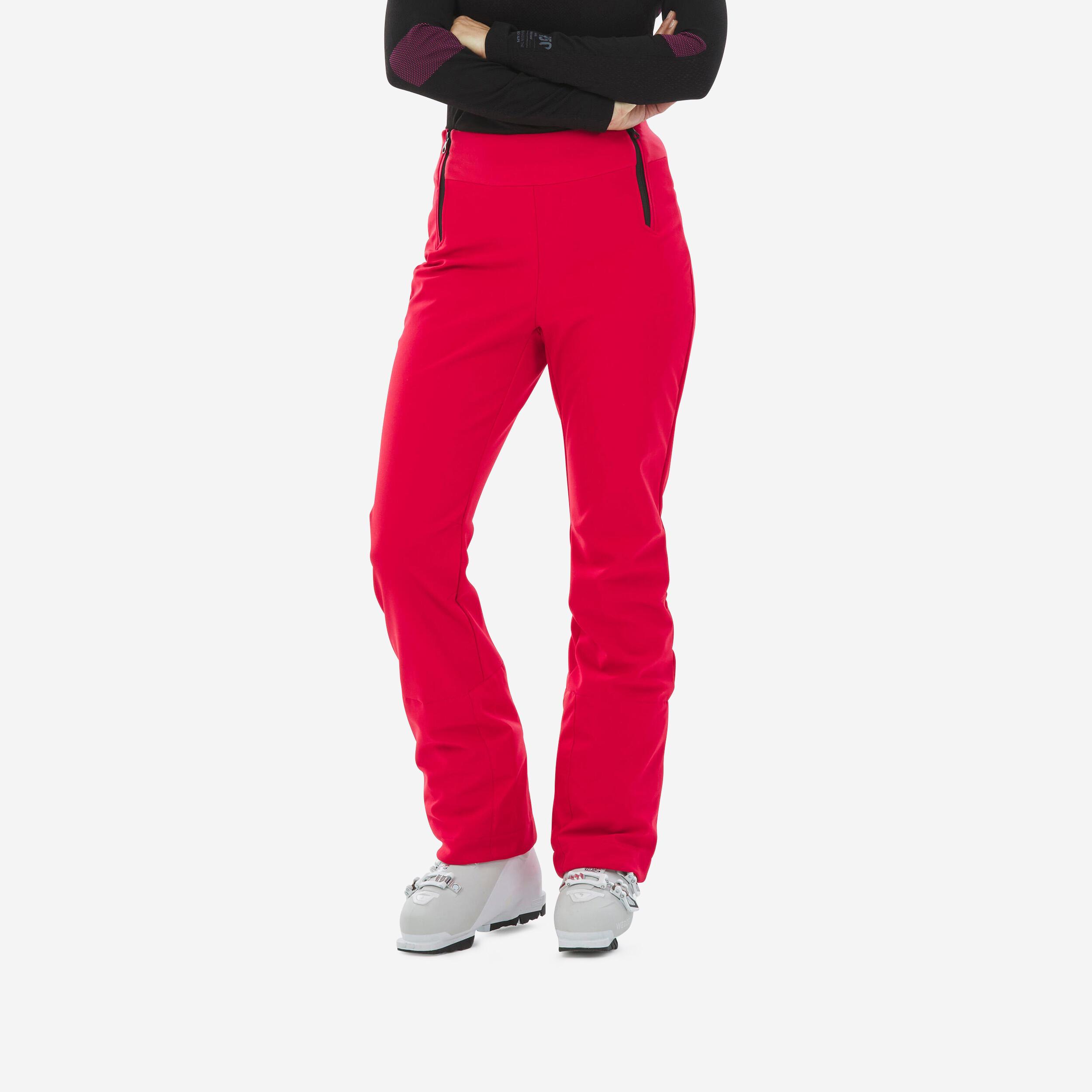 WEDZE Pantalon de ski slim femme 500 - rouge