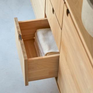 Tikamoon Waschtischunterschrank aus massiver Eiche 145 cm Jonàk  