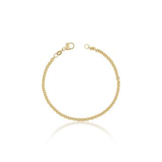 MUAU Schmuck  Bracelet rond d'forçat en or jaune 750, 19cm, 3,1mm 