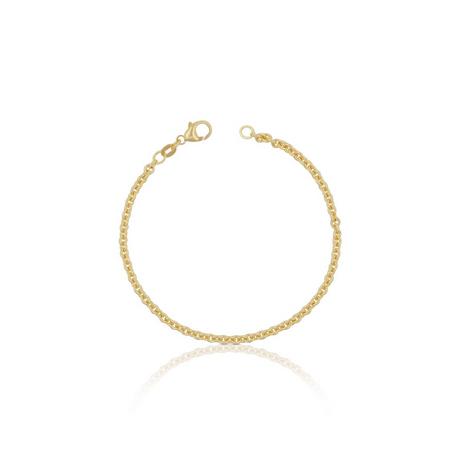 MUAU Schmuck  Bracelet Rundanker Gelbgold 750, 19cm, 3.1mm 