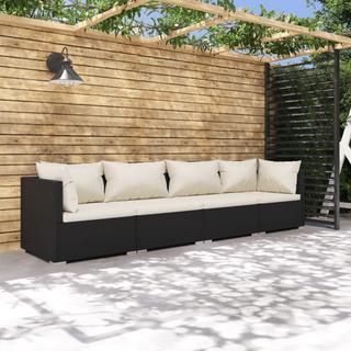 VidaXL set salotto da giardino Polirattan  