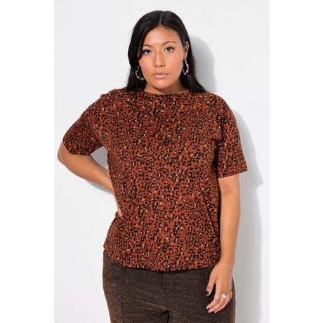 Studio Untold  T-shirt dal taglio oversize con colorata stampa leopardata 